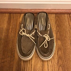 Sperry open back boat shoes